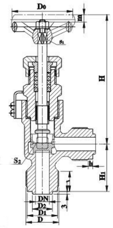 Drawing of GB T596 Male Threaded Bronze Stop Check Valve Type B.jpg Drawing of GB T596 Male Threaded Bronze Stop Check Valve Type B.jpg